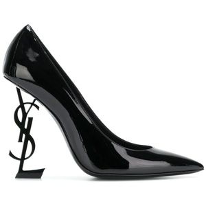 Saint Laurent Black Patent Opyum 110 Pumps